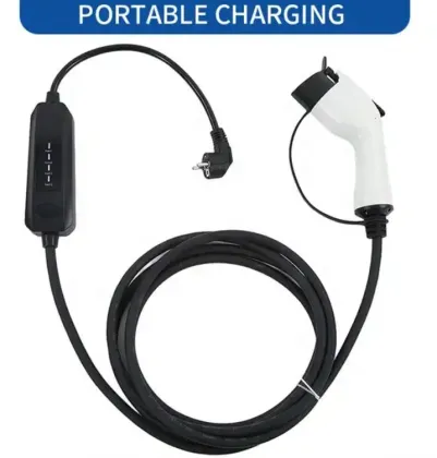 Portable Wallbox Type 1 2 with 5m Cable - 16A/32A Home Electric Car Charger