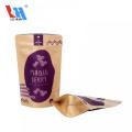 Recyclable Stand Up Biodegradable Kraft Paper Pouch Bags