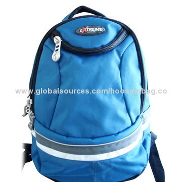 Sports Backpack, Made of Floral Pattern 600D Polyester, Front Utility PocketNew