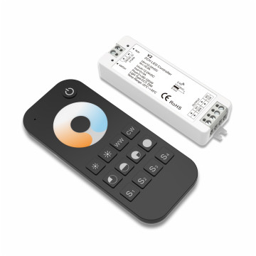 SKYDANCE V2+RT2 2 Channel Smart Lighting Controller & RF 1 Zone Remote Control for Dual Color LED Strip