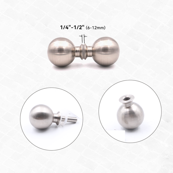 SVA-B0319C Pirinç Sırt Sırta Düğmeler Duş Kapı Kolları