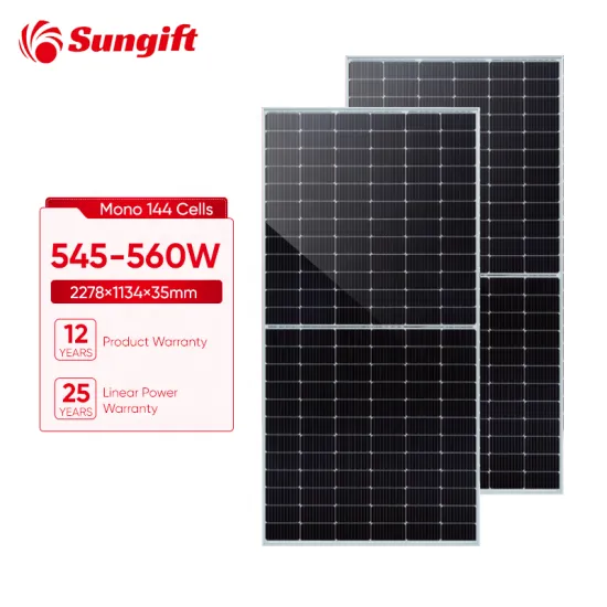 Sungift Solar High Efficiency 182mm Panneaux Solaires: Prices for 540W, 545W, 550W, 555W, and 560W Solar Panels