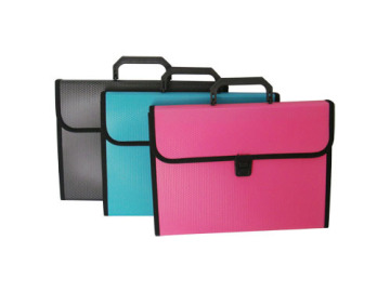 A4 13 Pockets Expanding File with Handle + Buckle Closure (E1107)