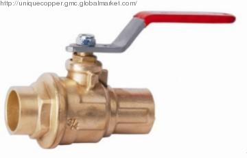 XY-QF-008 Brass Plated Nickel Ball Valve