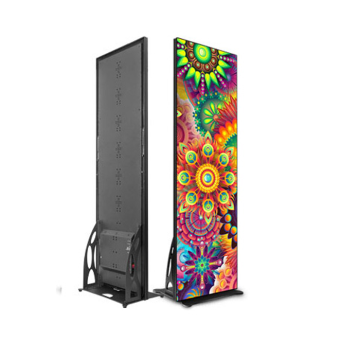 Slim Lightweight Indoor Digital Signage with Removable Poster and LED Display