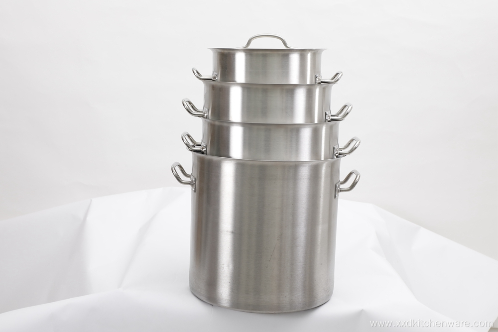 High-quality stainless steel soup pot with lid