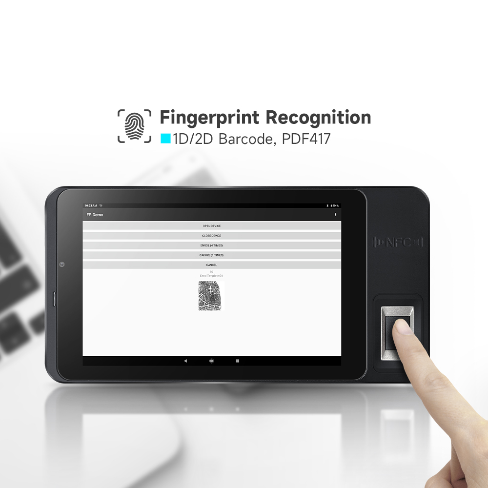 Biometric Fingerprint Scanner Tablet