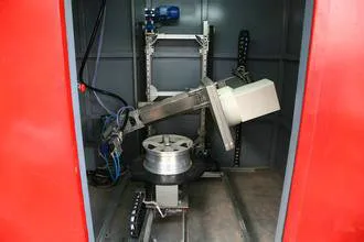 Automobile aluminum wheel hub X-ray real-time imaging detection system