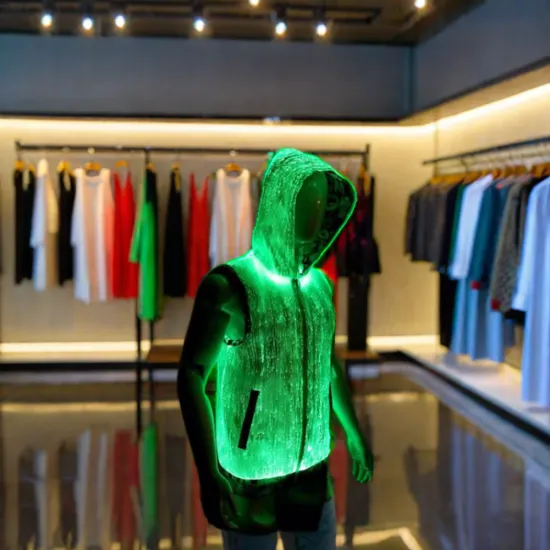 DIY LED Lighting Hoodies: Fiber Optic Fabric for Wedding or Party Balls