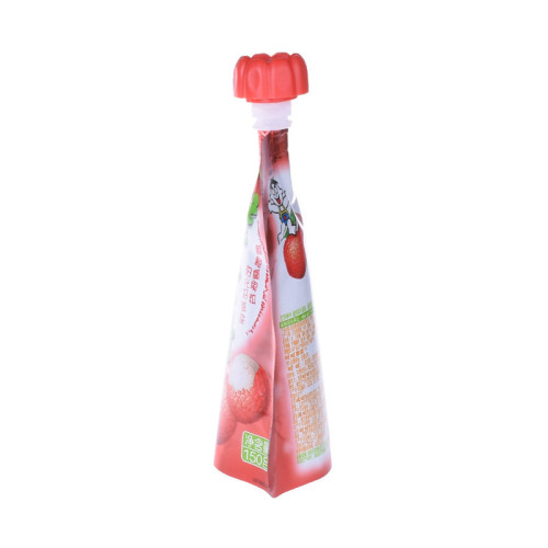 Matériau stratifié Pochette de boisson Ziplock avec bec