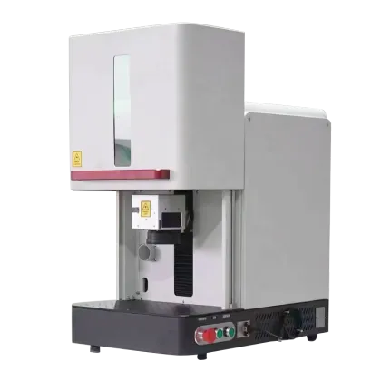 Cabinet-Type Closed Laser Optical Fiber Marking Machine for Metal Lettering