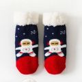 Children'S Christmas Slippers And Socks Child Non Slip Thick Fuzzy Sherpa Socks Manufactory