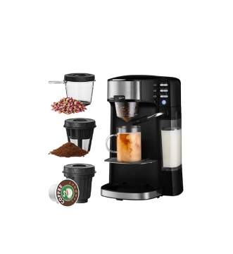 5 Bar Portable Capsule Coffee Machine with Automatic Milk Frothing for K-Cup Tea and Milk Beverages