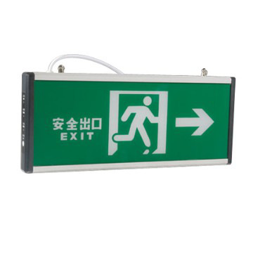 Emergency light safety signs and symbols