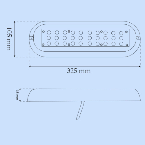 Marine Underwater LED Boat Waterproof Blue Light