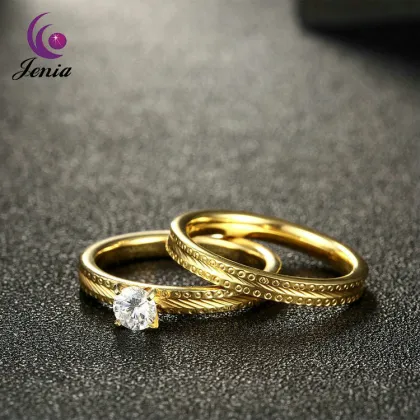 Jenia Popular Jewelry Jewellery Women Rings Plated 18k Gold Rings
