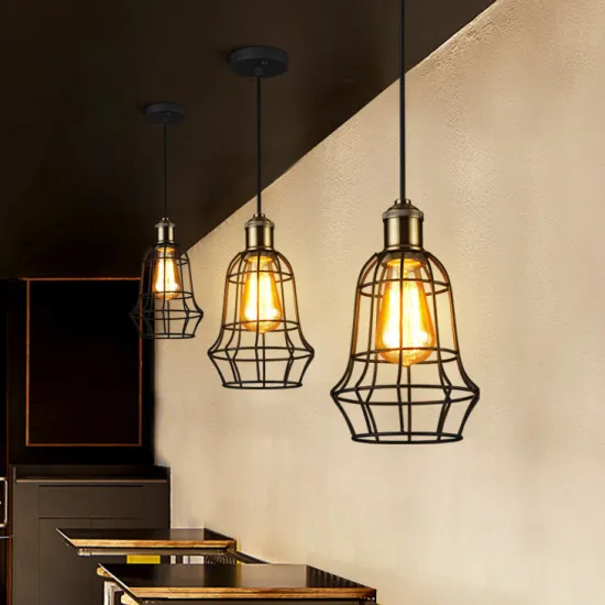 American Retro Wrought Iron Chandelier Loft Industrial Style Lamp