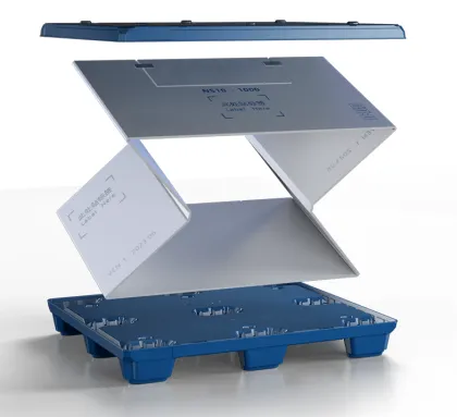 Collapsible blister turnover box