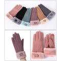 Warm gloves female outdoor touch screen gloves