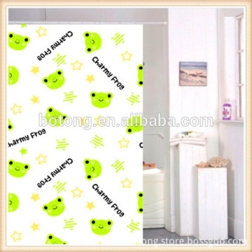 Polyester shower curtain frog shower curtain peach shower curtains