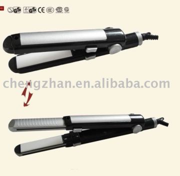 compact ceramic hair flat iron (CE/ROHS) OEM