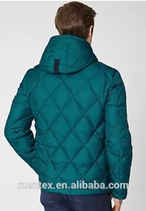 Hooded down jacket