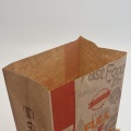 Bolsas de entrega de alimentos de mano duraderos papel kraft grueso