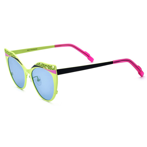 Skeletonized Round Titanium Sunglasses