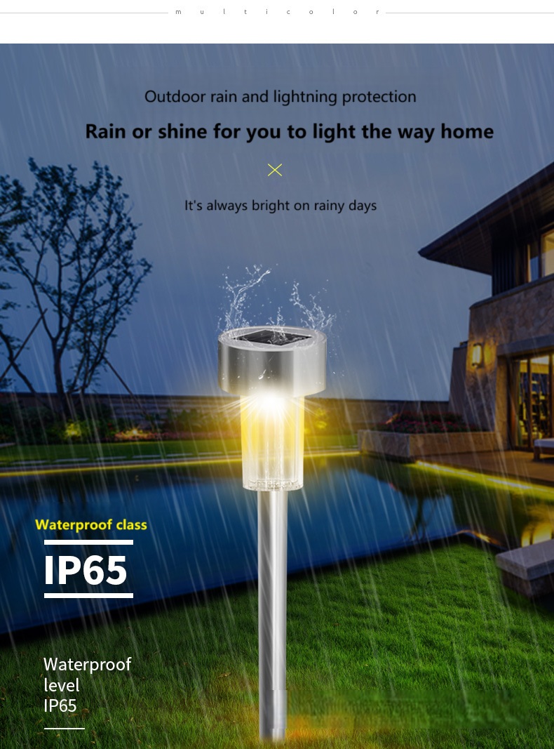 Stainless Steel Solar Garden Light