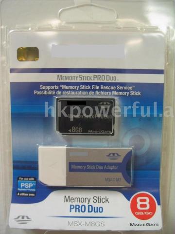 Memory Stick Pro Duo 8GB (memory card ,memory stick ,SD card ,CF card ,XD card ,Micro SD card ,Mini SD card ,M2 card ,MS card )