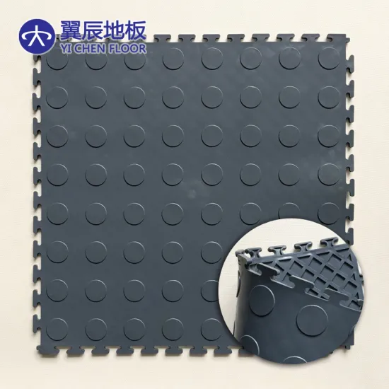 Nonslip Coin PVC Floor Tiles for Warehouse