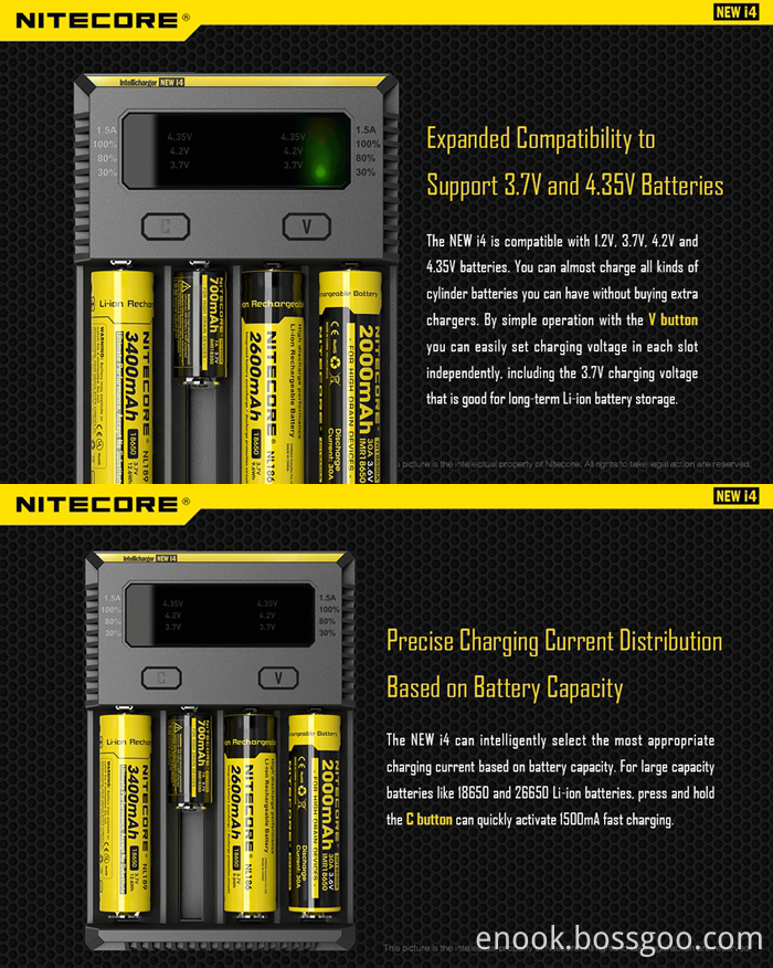 2017 100% Original Nitecore I4 Charger