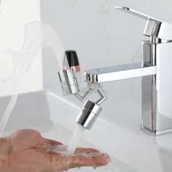 Dual-Function Swivel Aerator Adapter for Kitchen Faucets and Bidets
