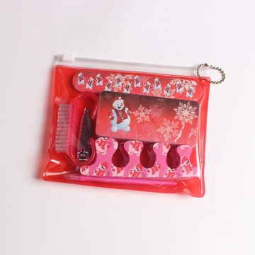 Disposable Mini Pedicure Set with PVC Pouch for Professional Nail Care