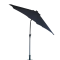Parapluie coupe-vent à LED lumineuses avec design gris