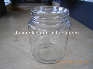 250ml small food canning glass jar with metal lid