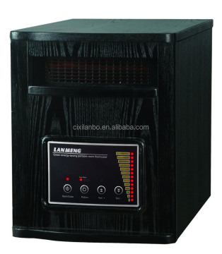 Wholesale Wooden Cabinet Infrared Heaters with 1500W Output: Customizable Bedroom Fireplaces
