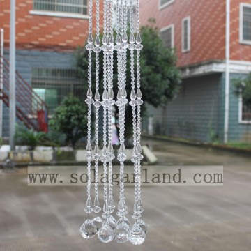 Rideau de perles de cristal acrylique attrayant de haute qualité