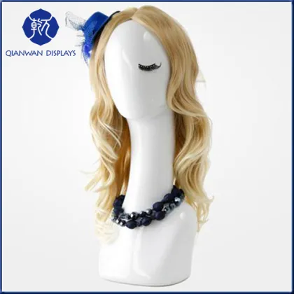 china practice beauty girl mannequin head bald wig