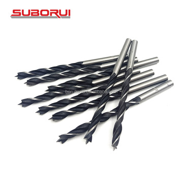 SUBORUI High Carbon Steel Brad Point Drill Bit for Precise Wood Drilling