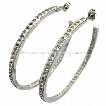 Jewelry Earring with Shiny Crystals