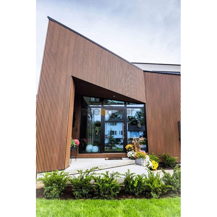 Panel Luaran WPC Reka Bentuk Estetik Moden Anti-Statik Panel Tahan Tahan Fleksibel Panel Debu Tahan Debu