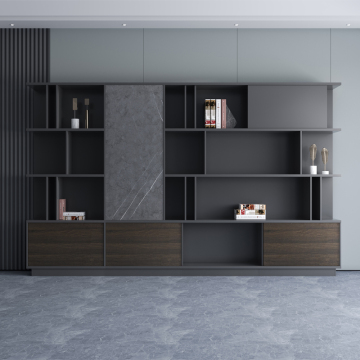 Luxury Open Face 4 Drawer Lateral Office Bookcase Wood File Storage Cabinet in Qatar