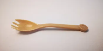 Fully degradable shaped fork