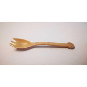 Fully degradable shaped fork