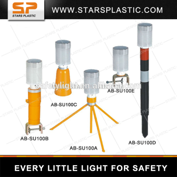 Solar Budget warning Light, Mini Barricade Light with different bases