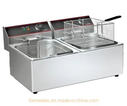 Counter Top Electric Fryer 1-Tank 1-Basket 2.8kw 8L Electric Fryer
