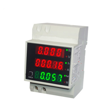 DIN-Rail Multi-Function D52-2047 Digital Meter - LCD Voltmeter and Ammeter