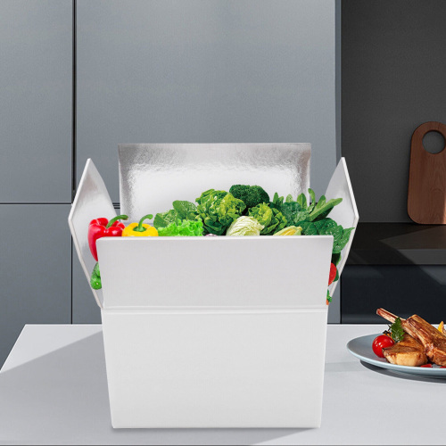 caja de envío de mariscos aislados reutilizables