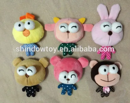 Promotional plush keychina toy big eye keychain toy cute animal keychain toy